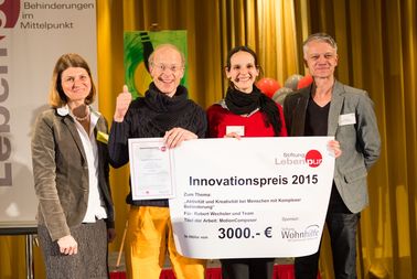 Innovationspreis Leben pur 2015 - Josepha Dietz und Robert Wechsler, Preisträger